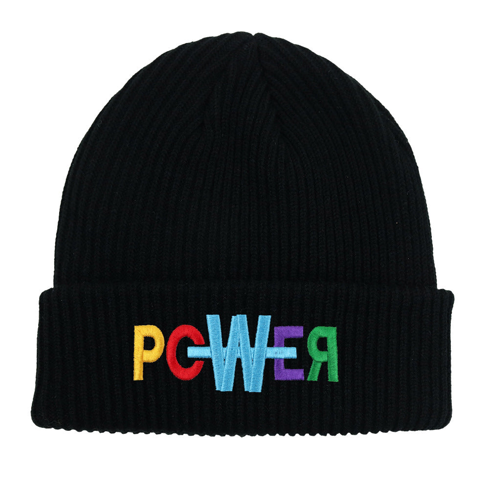 Wholesale embroidered letters wool beanie hat