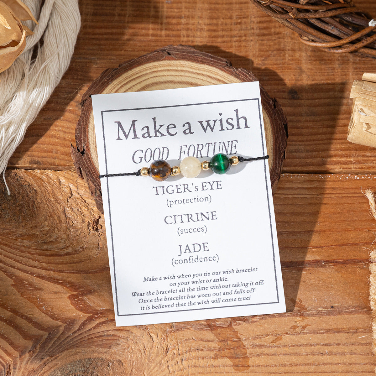 Bracciale di benedizione in pietra naturale all'ingrosso