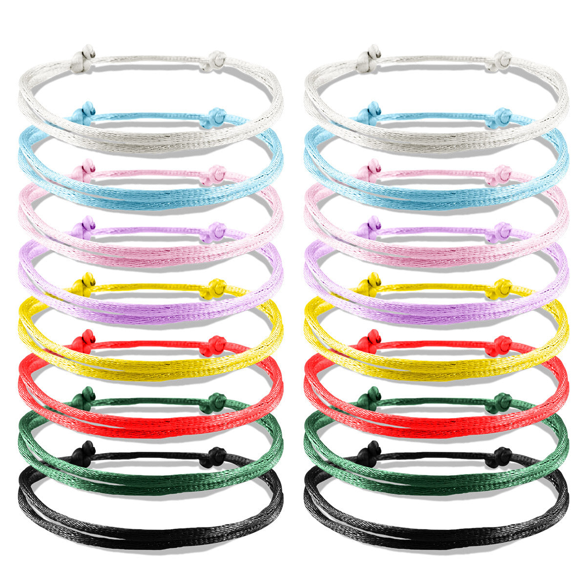 Wholesale Colorful Waterproof  Adjustable Hand-woven Bracelet