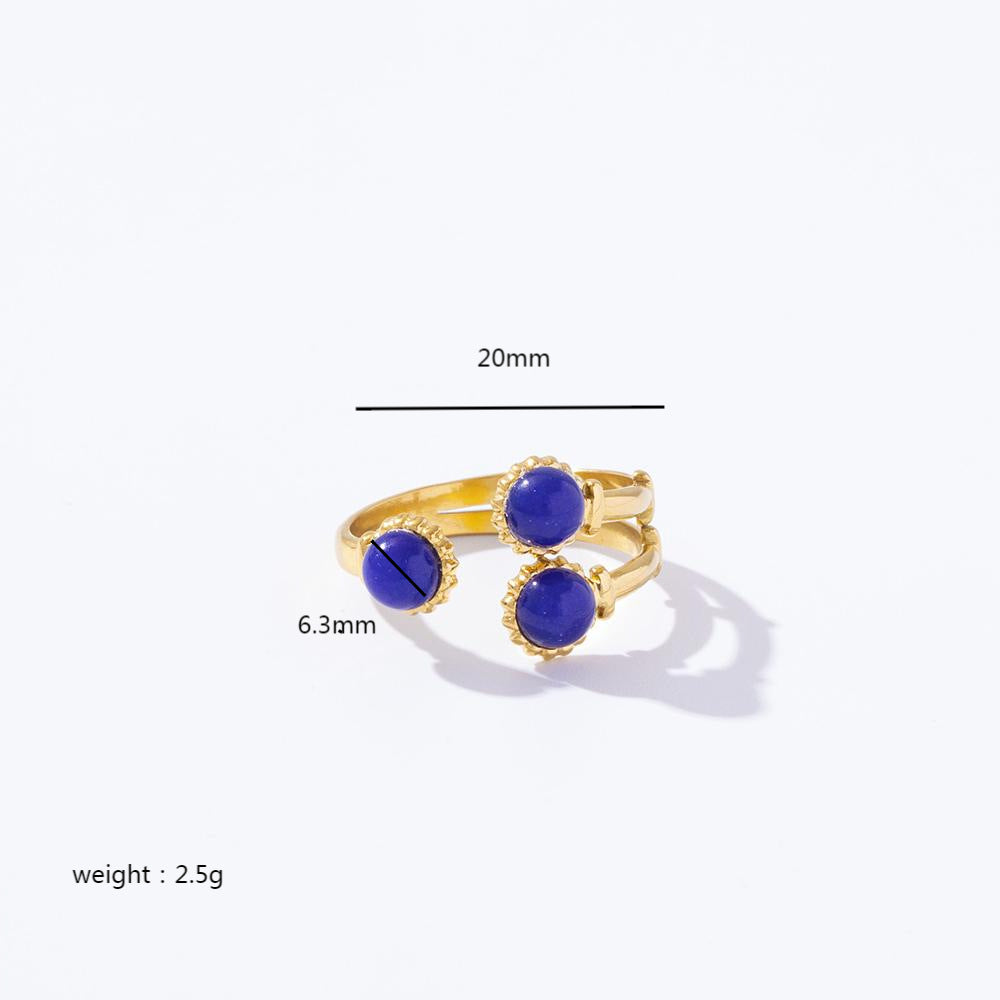 Wholesale Vintage Stainless Steel Ring 18K Gold Plated Movable Rings ACC-RS-YuHui001