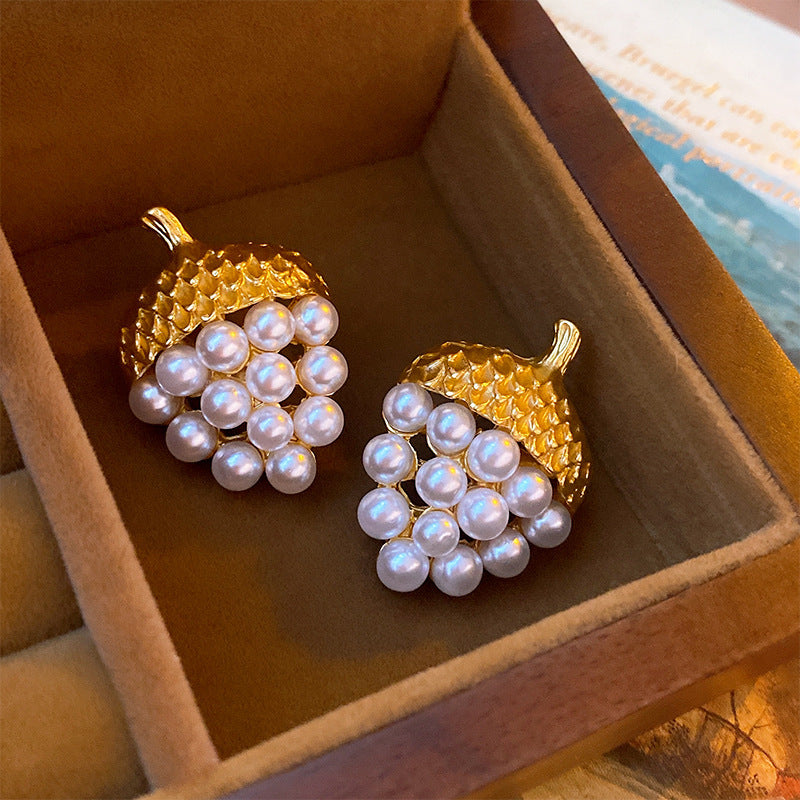 Wholesale Vintage Middle-aged Earrings Silver Needle Retro Temperament Earrings ACC-ES-Weim006