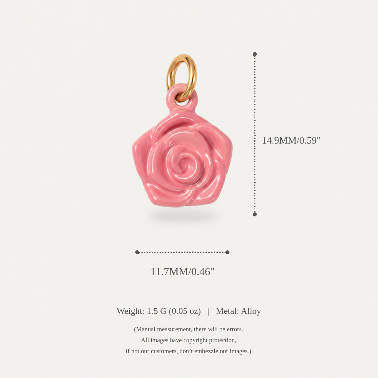 Wholesale Alloy Floral Pendant Charms 3D Lily DIY Necklace Jewelry Making Accessory Stylish Gift For Party Boutique Resale