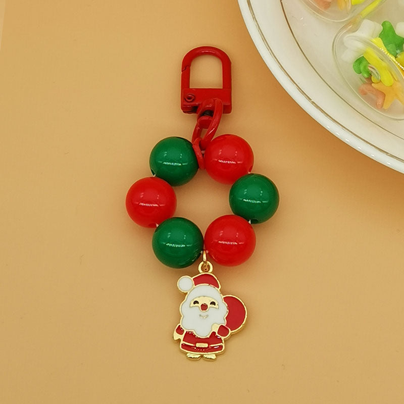 Wholesale Christmas Santa Claus Tree Letter Bell Snowflake Keychains ACC-KC-Haol003
