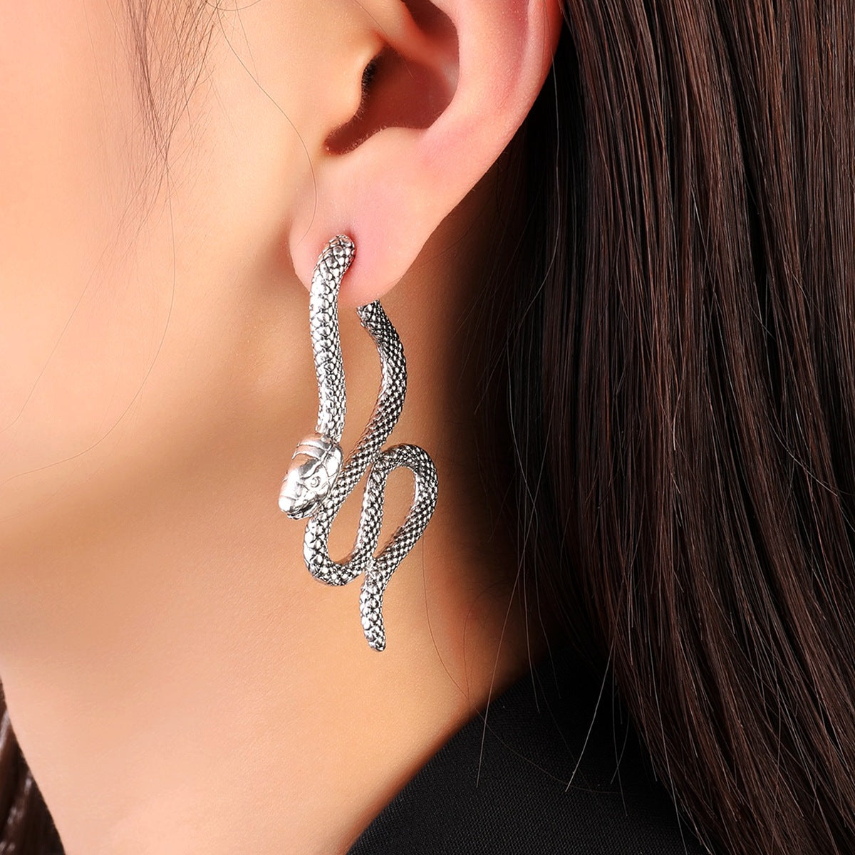 Wholesale Fashion Snake Earrings Alloy Electroplated Women' s  Party Accessory