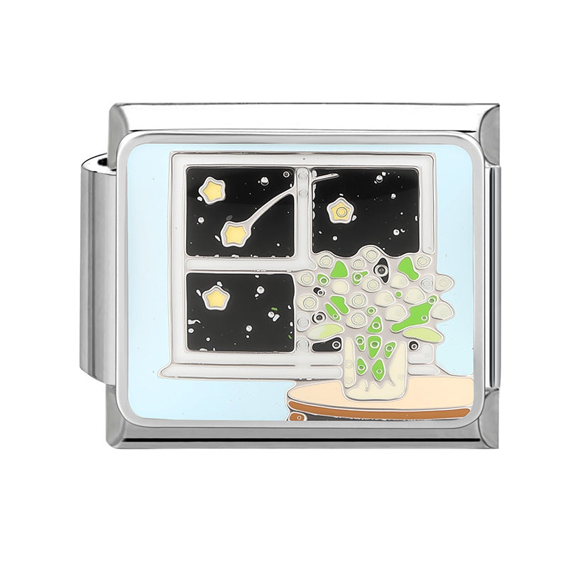 Wholesale 9mm Italian Charm Starter Bracelets DIY Cute Pet Stainless Steel Composable Bracelet