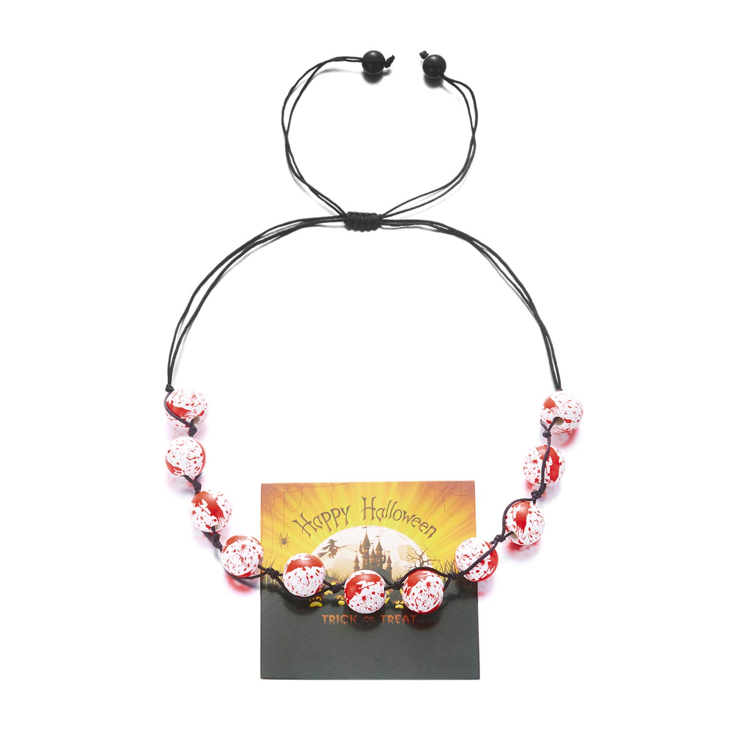 Wholesale  Party Pumpkin Ghost Face Necklace