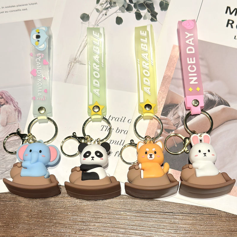 Wholesale Cartoon cute silicone keychain