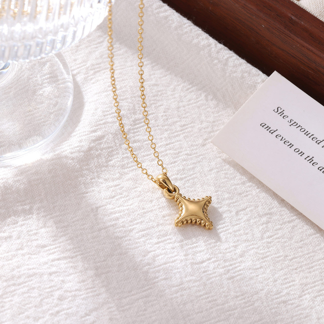 Wholesale Star Titanium Steel O-Ring Necklace