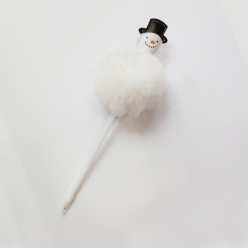 Wholesale Christmas style plush pen ballpoint pen