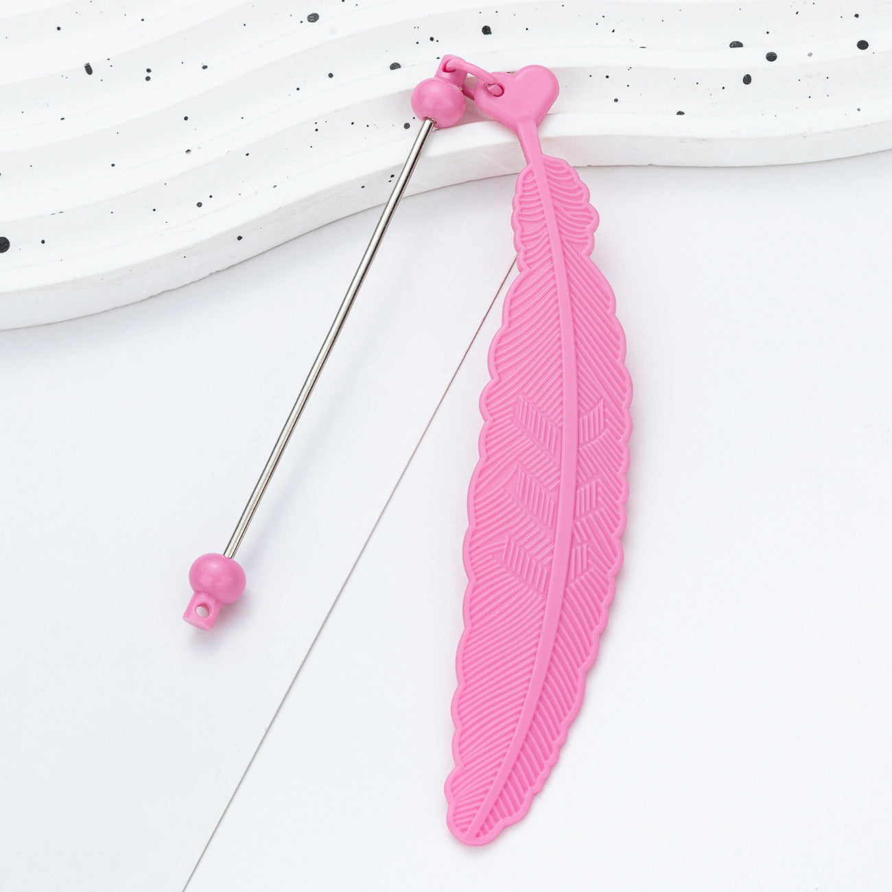 Wholesale DIY Beadable Feather Bookmark