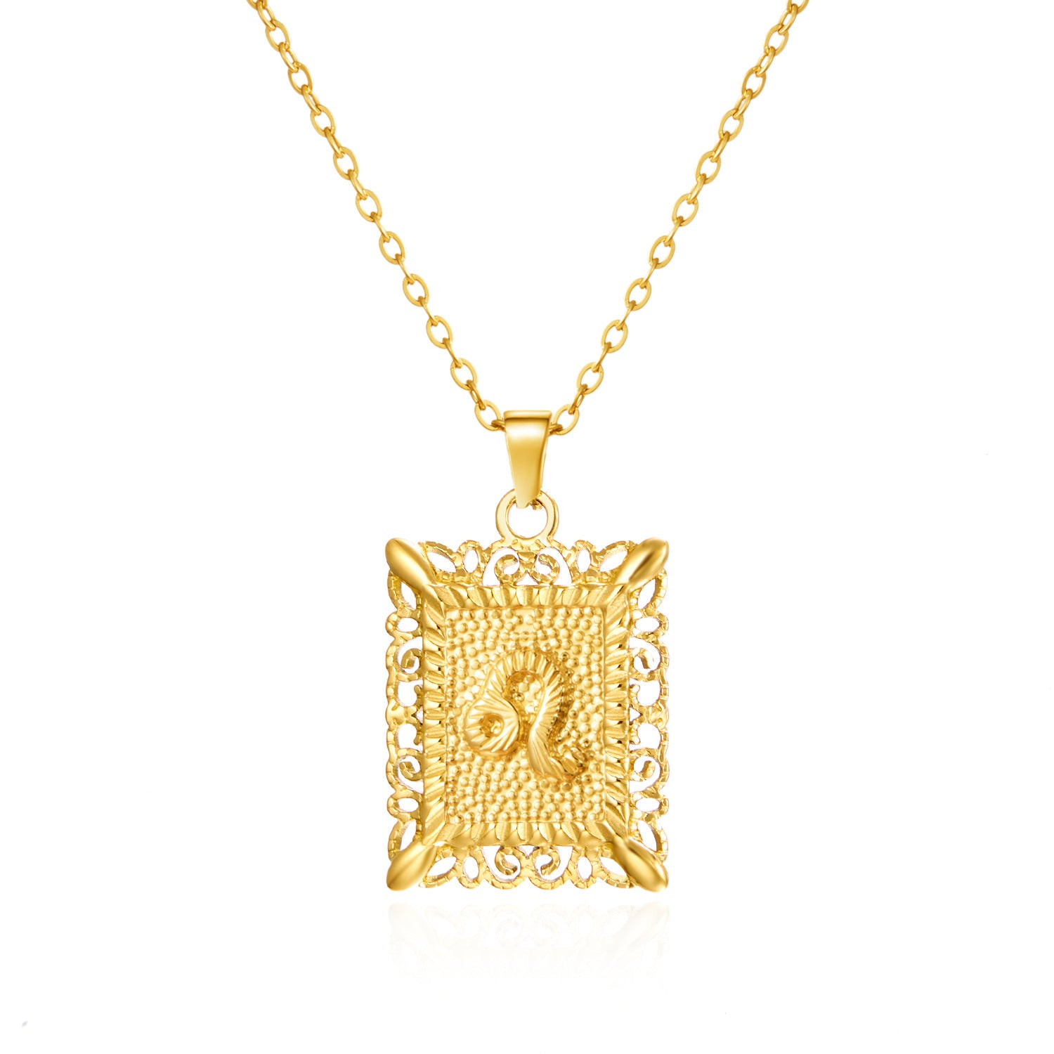 Wholesale Stainless steel twelve constellations necklace