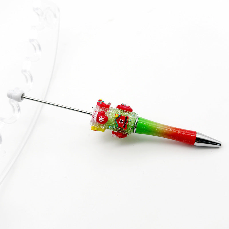 Wholesale  10pcs Christmas sugar beaded pen rhinestone stars sugar pen