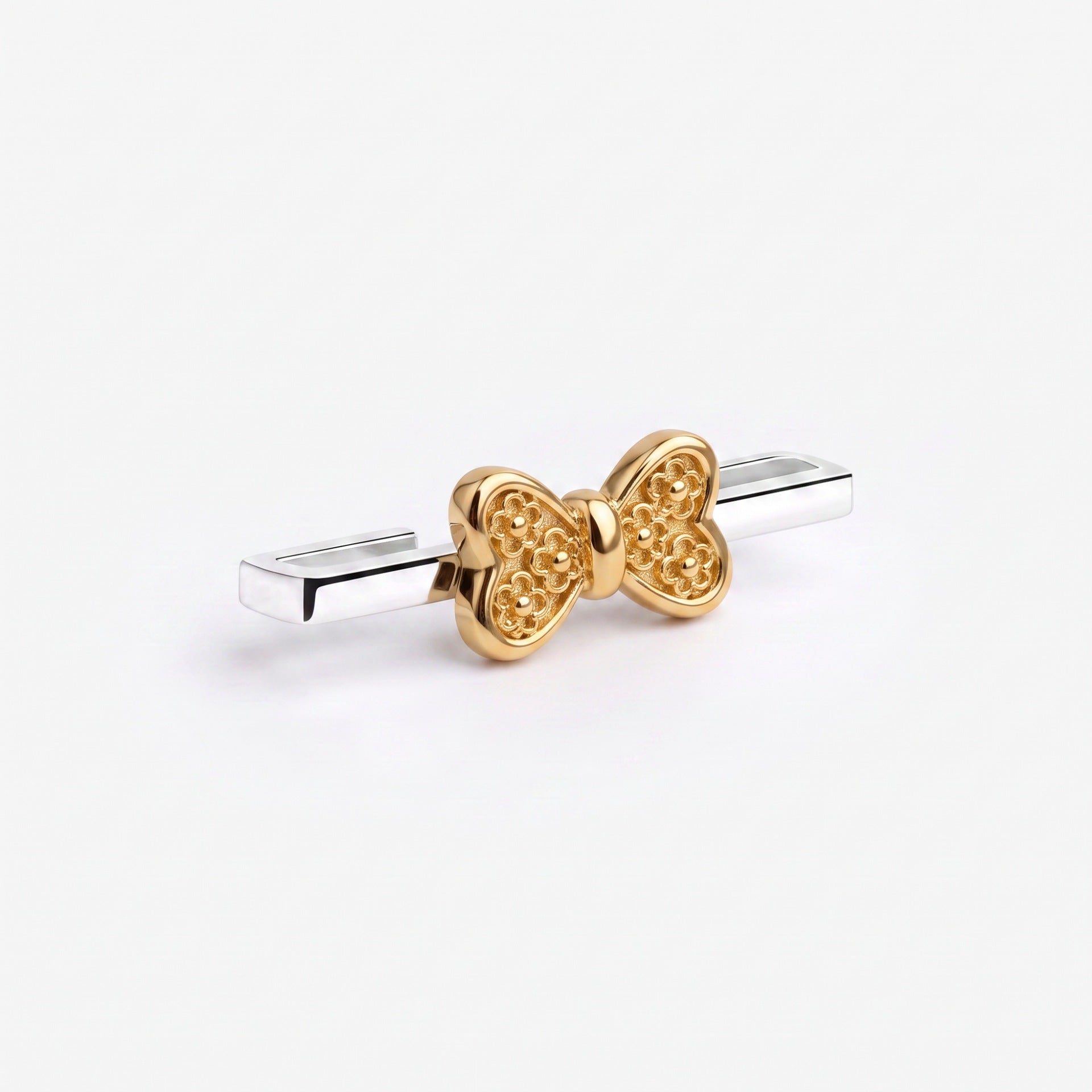Wholesale Flower Design Stainless Steel Slider Charm DIY Jewelry Accessory For Bracelet Watch Band Gift