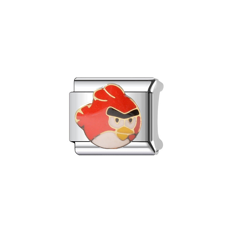 Bracelet de charme italien en gros 9 mm DIY SPLICAGE CIP CRÉATIF PENDANT BRACILABLE D'ECHEUR ACIER