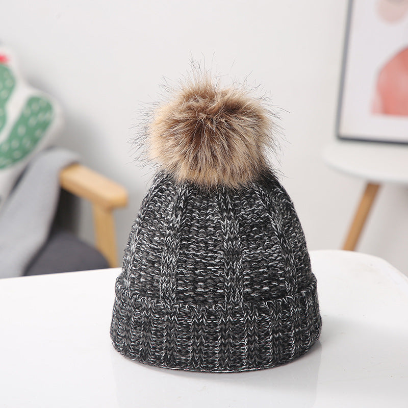 Wholesale Warm Pom Pom Knitted Hat ACC-HT-Suli005