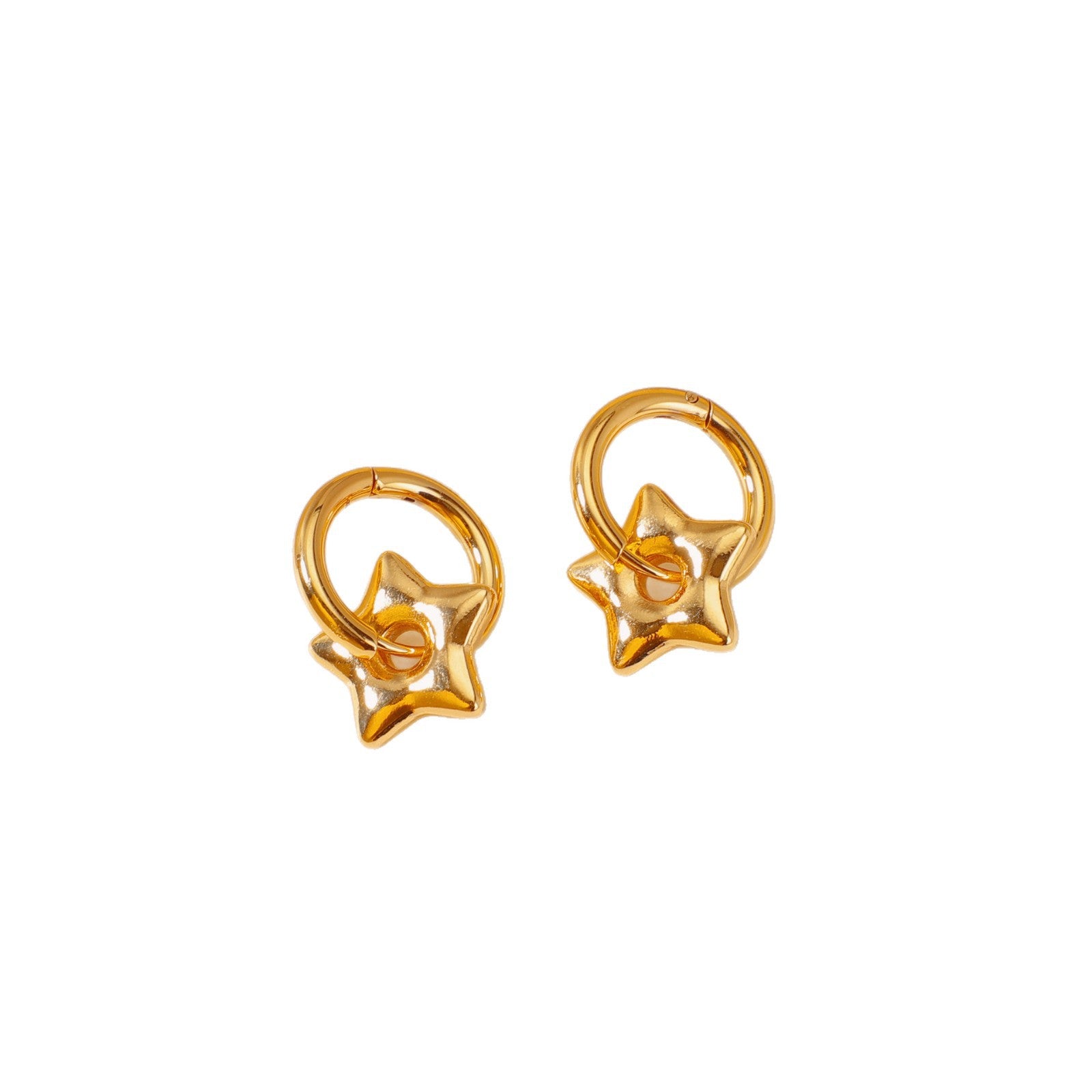 Wholesale Luxury Stainless Steel Heart and Flower Earrings