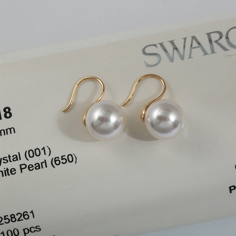 Wholesale 925 silver pearl earrings