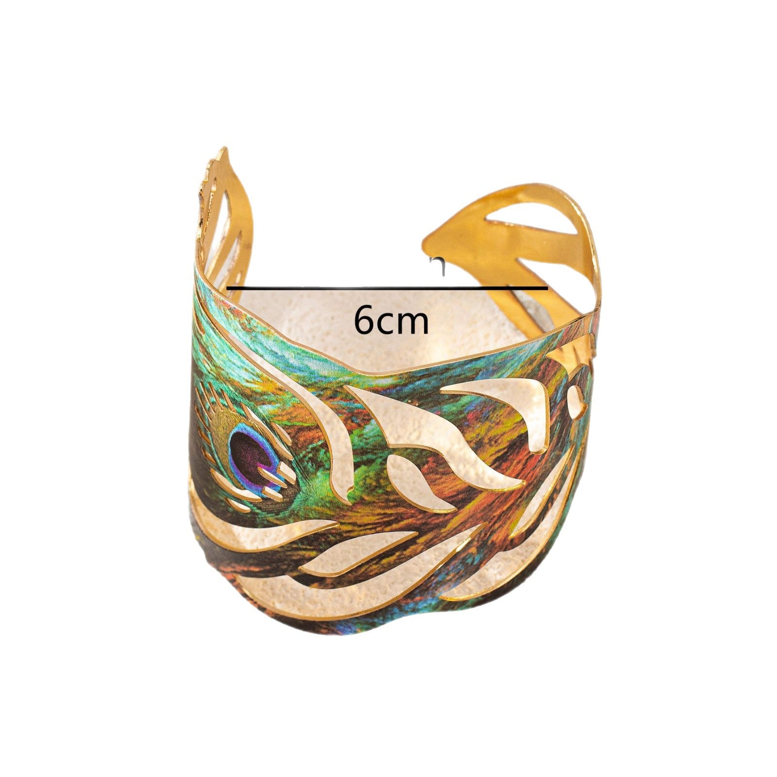 Wholesale Palace Style Peacock Print Alloy Bracelet For Women Party Street Fashion Jewelry Accessory