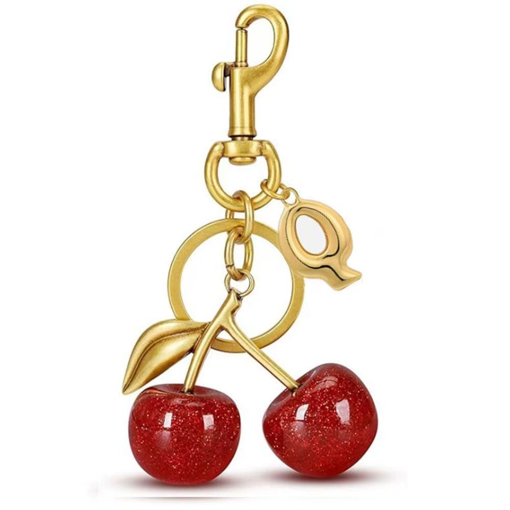 Wholesale Cherry Bag Charm Keychain Trendy Car Key Accessory Stylish Gift For Women Boutique Resale