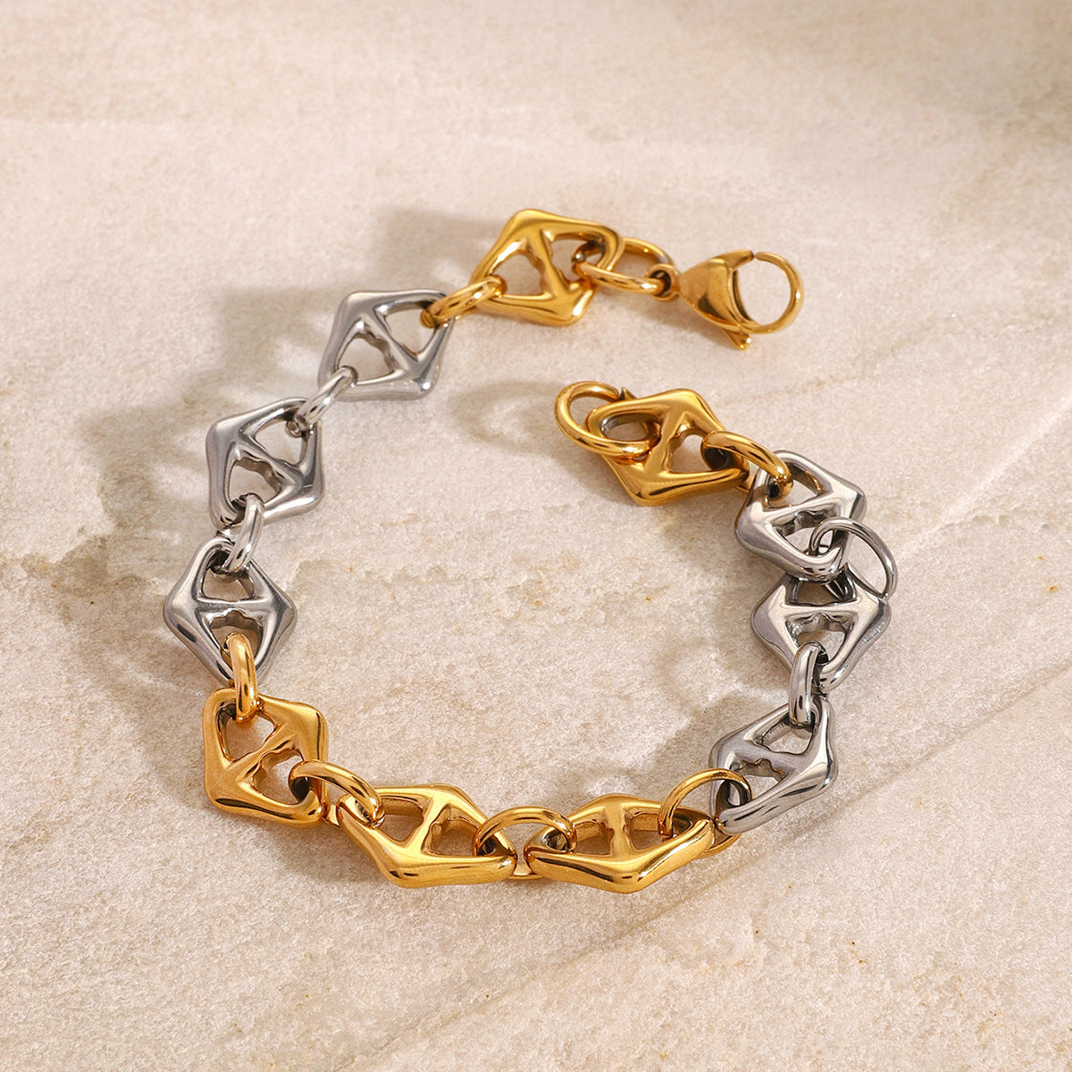 Wholesale  stainless steel color matching bracelet