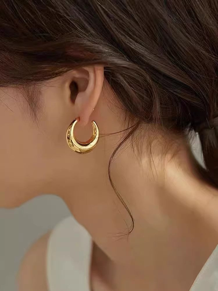 Wholesale Metal Plain French Retro Earrings ACC-ES-HaoWen008