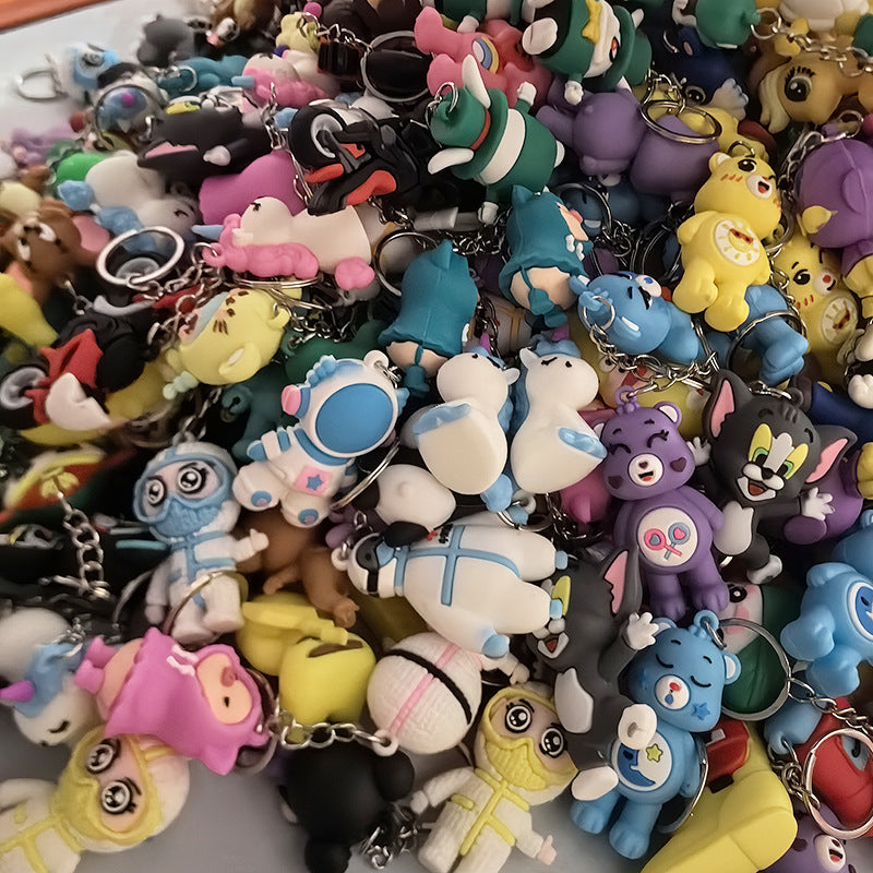 Wholesale Cute cartoon silicone keychain