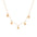 Wholesale  eight mans star diamond elegant necklace stainless steel plated 18K gold non-fading anti-allergic clavicle chain