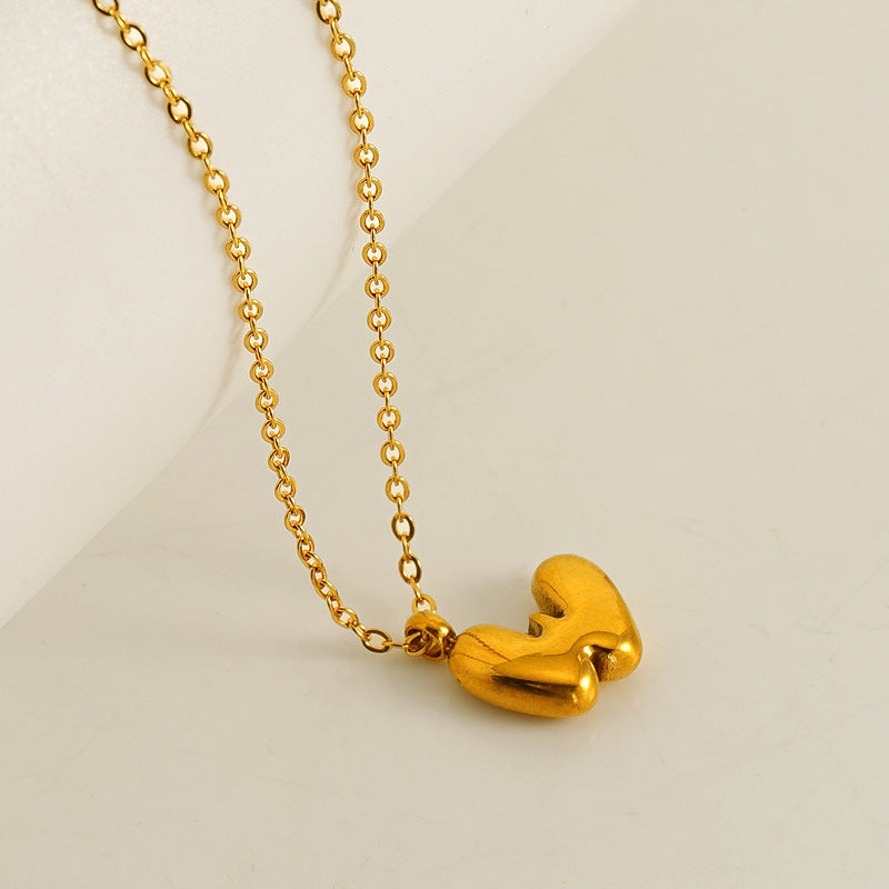 Wholesale titanium steel 26 English letter necklace