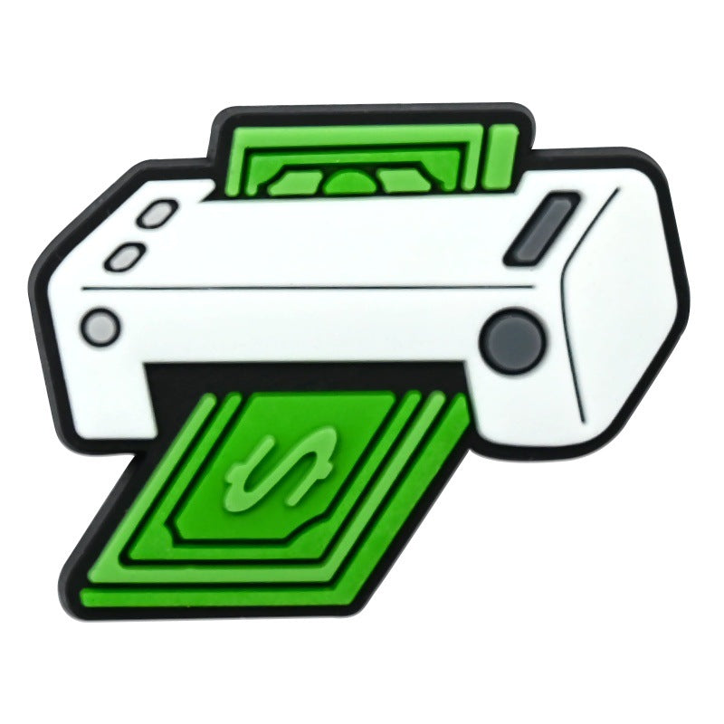 Wholesale   Random 100pcs USD seriesPVC Soft Rubber Shoe Buckle Decoration