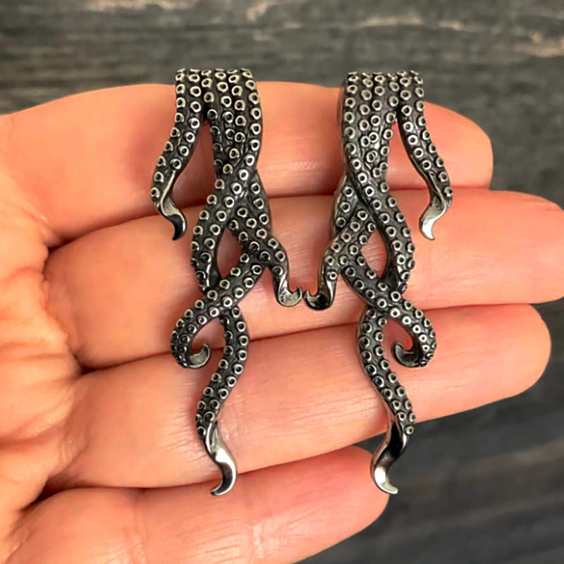 Wholesale  Octopus Tentacle Animal Exaggerated Earrings