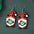 Wholesale Christmas Cute Dwarf Christmas Tree Pendant Wood Earrings