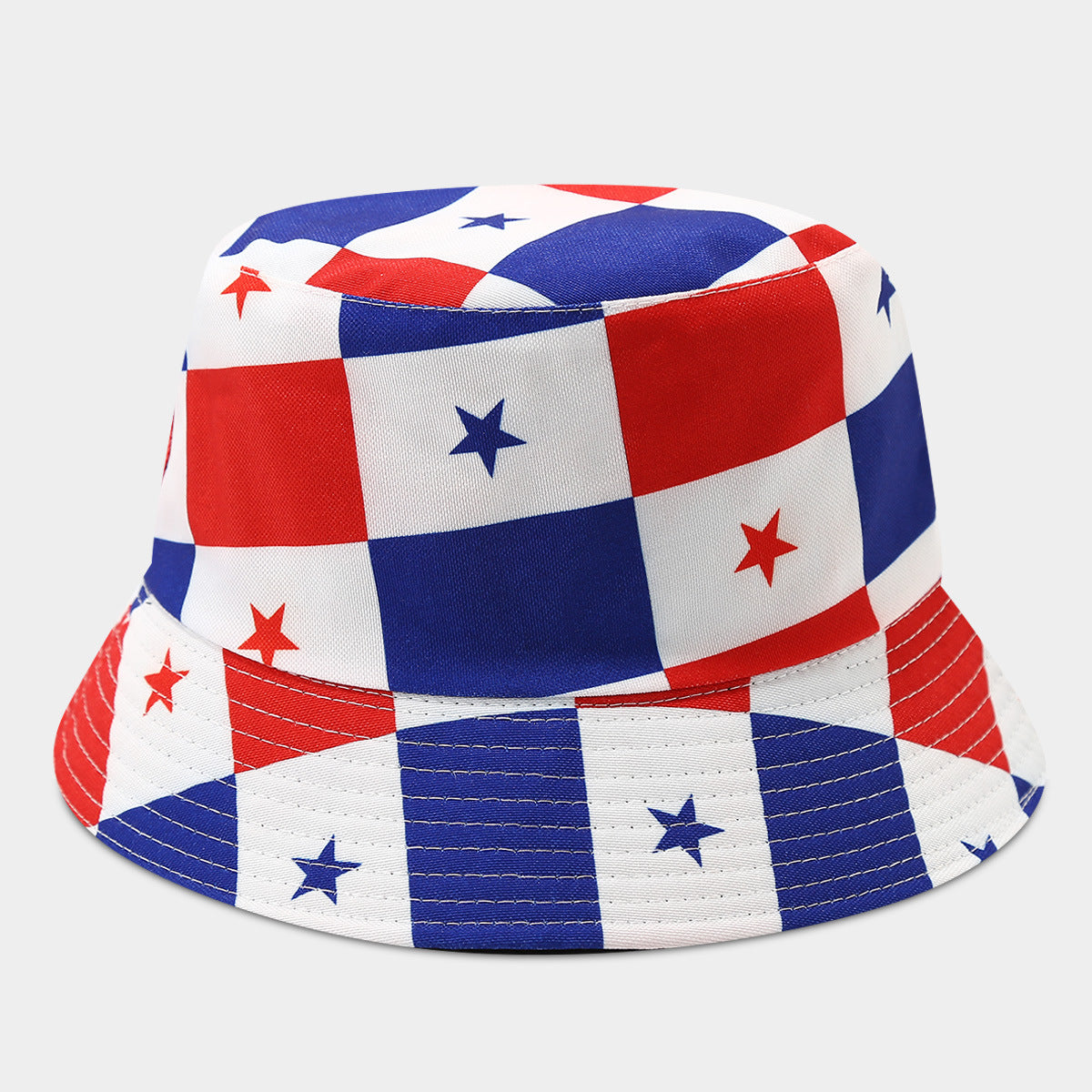 Wholesale  world cup national flag pattern double-sided fisherman hat