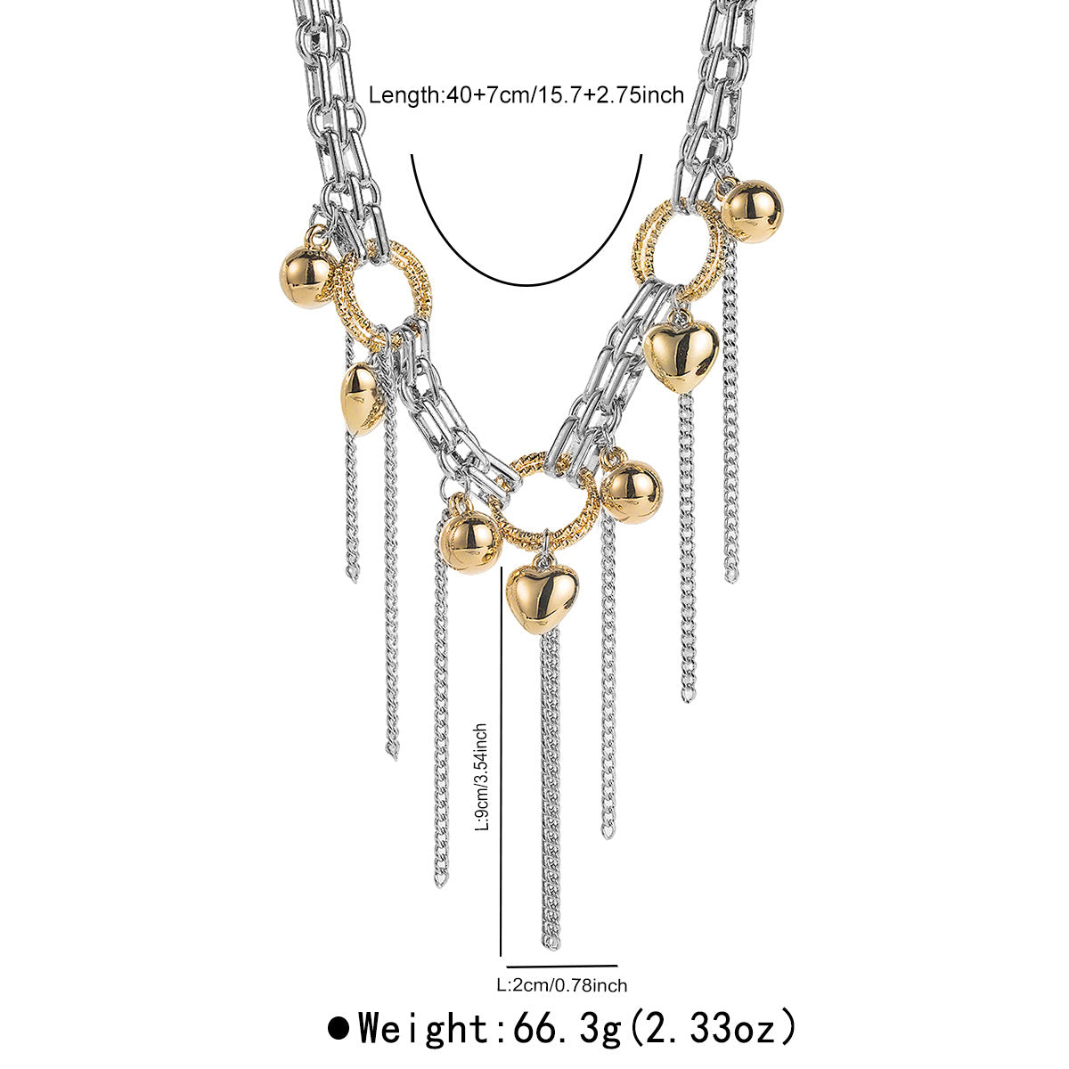 Wholesale Tassel Copper Chain Clavicle Necklace Luxury Necklaces