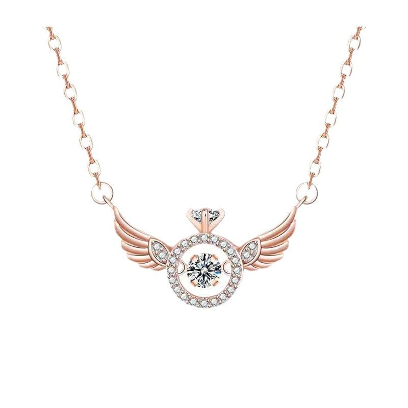 Wholesale Angel Wings Titanium Steel Necklace