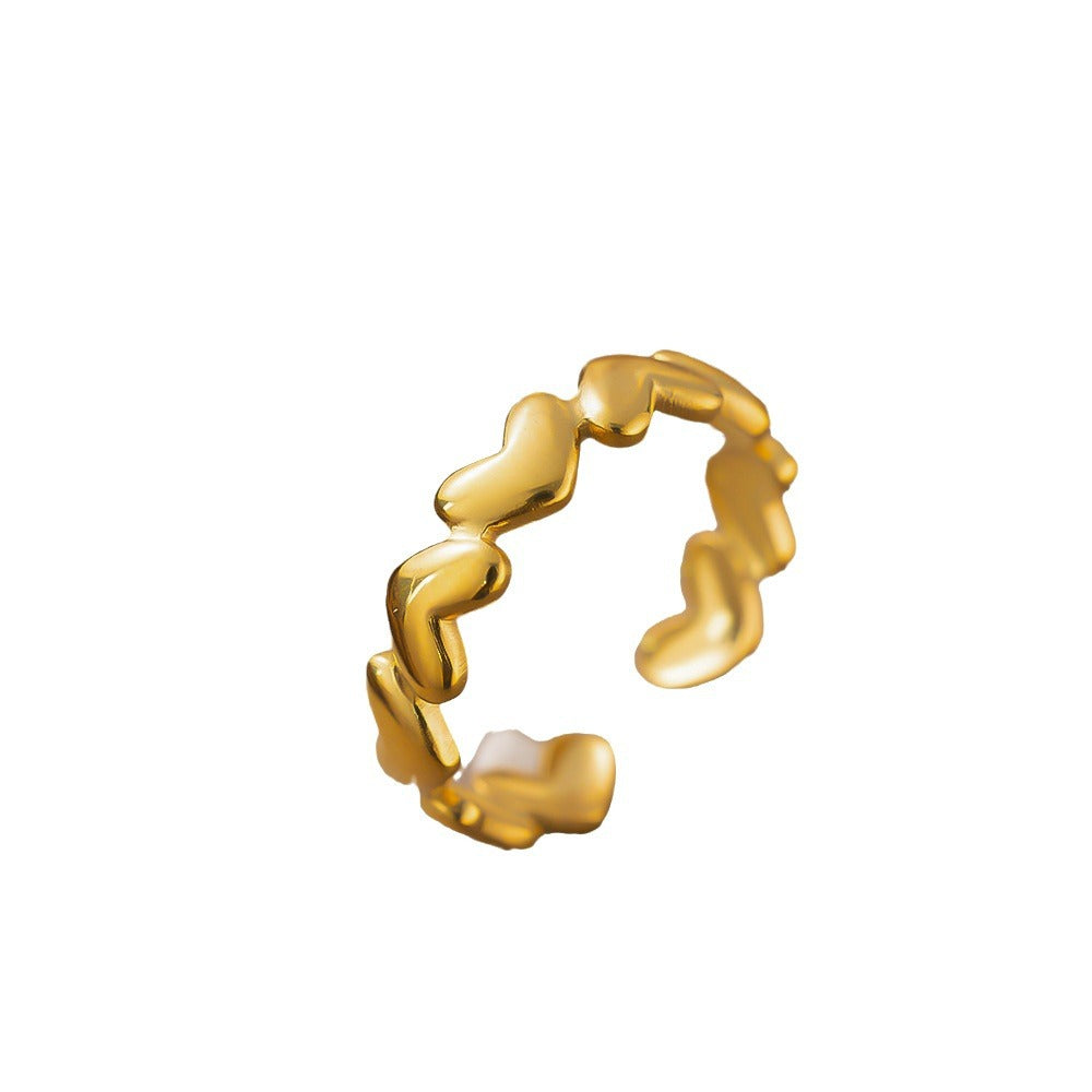 Wholesale Love Ring Open Adjustable Titanium Steel Rings ACC-RS-YiBao008