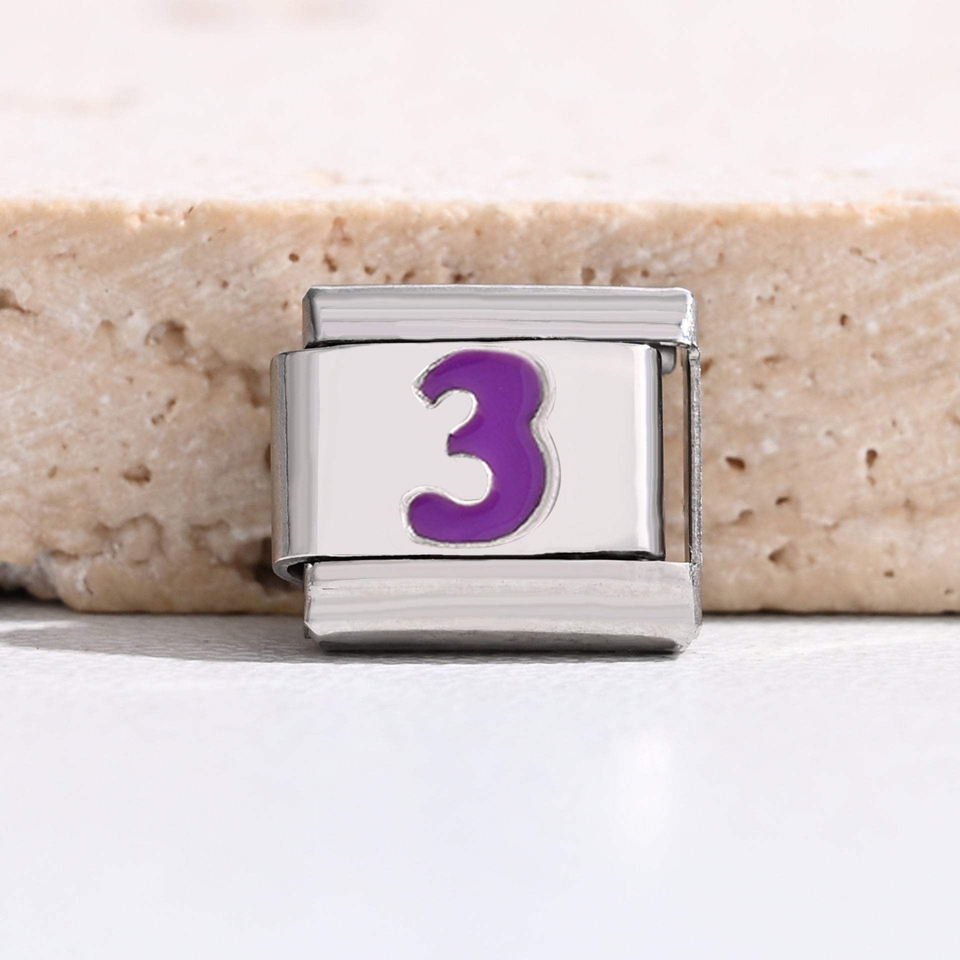 Wholesale 9mm Italian Charm Starter Bracelets DIY square Single Section Creative Stainless Steel Composable Bracelet