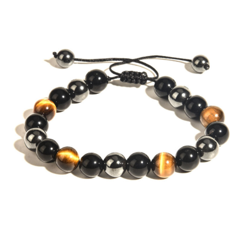 Wholesale Tiger Eye Stone Bracelet Obsidian Hematite Magnet Yoga Energy Bracelet ACC-BT-zhixiang008