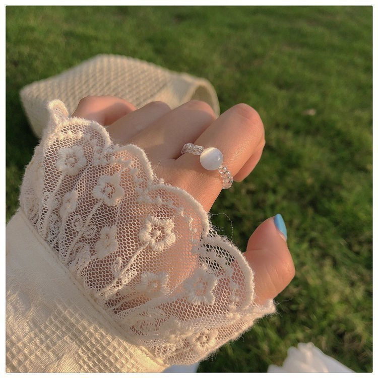 Wholesale Acrylic Flower Ring in Violet Purple - Fashion Accessory for Women,  Cute Stackable Ring,  Boutique Resale Jewelry