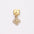 Wholesale 10pcs Italian Charm Bracelet 9mm DIY Splicing Gold Micro-paved Zirconia Pendant Stainless Steel Composable Bracelet