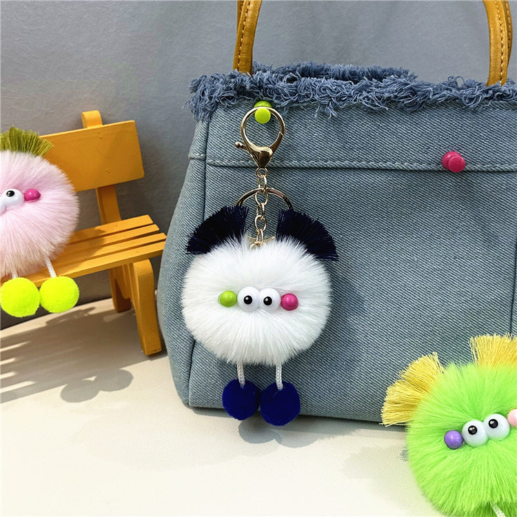 Wholesale Cartoon Colorful Fur Ball Keychain ACC-KC-KaiYue002