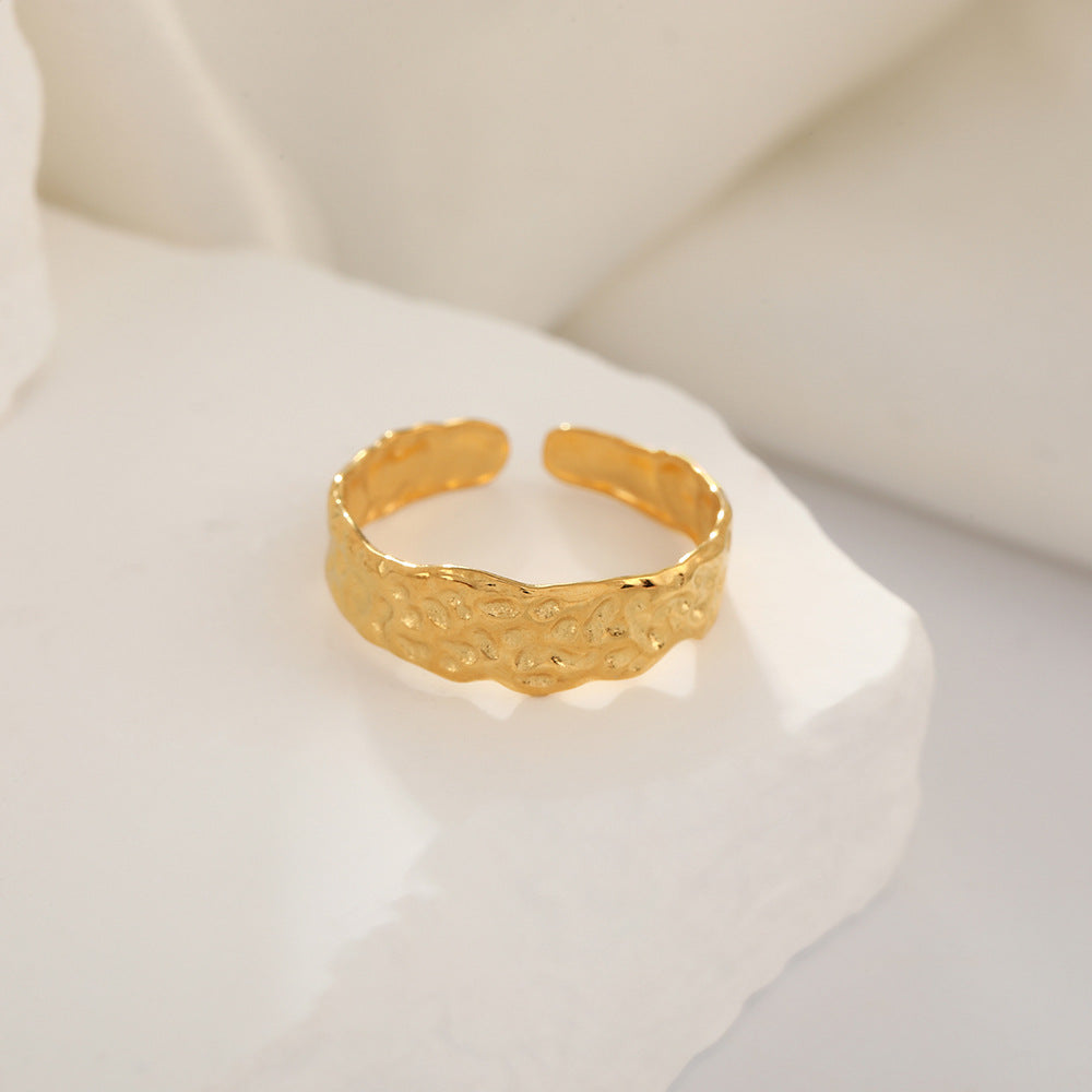 Wholesale Electroplated 18K Stainless Steel Loose Rings  ACC-RS-TaiMei007