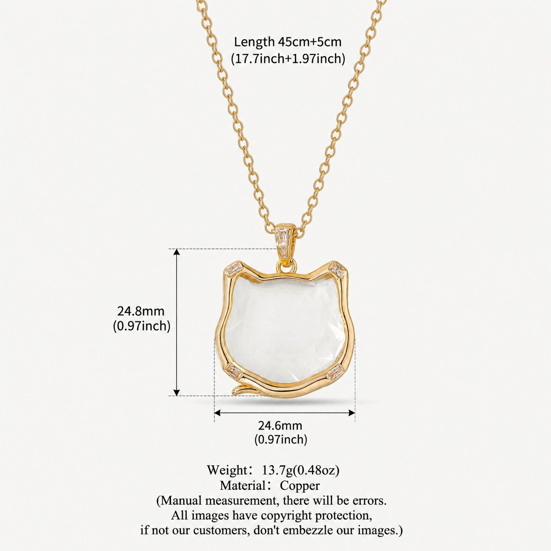 Wholesale Cute Fox Glass Openable Locket Pendant Necklace Copper Electroplated European Design Fashion Jewelry For Gifting And Resale
