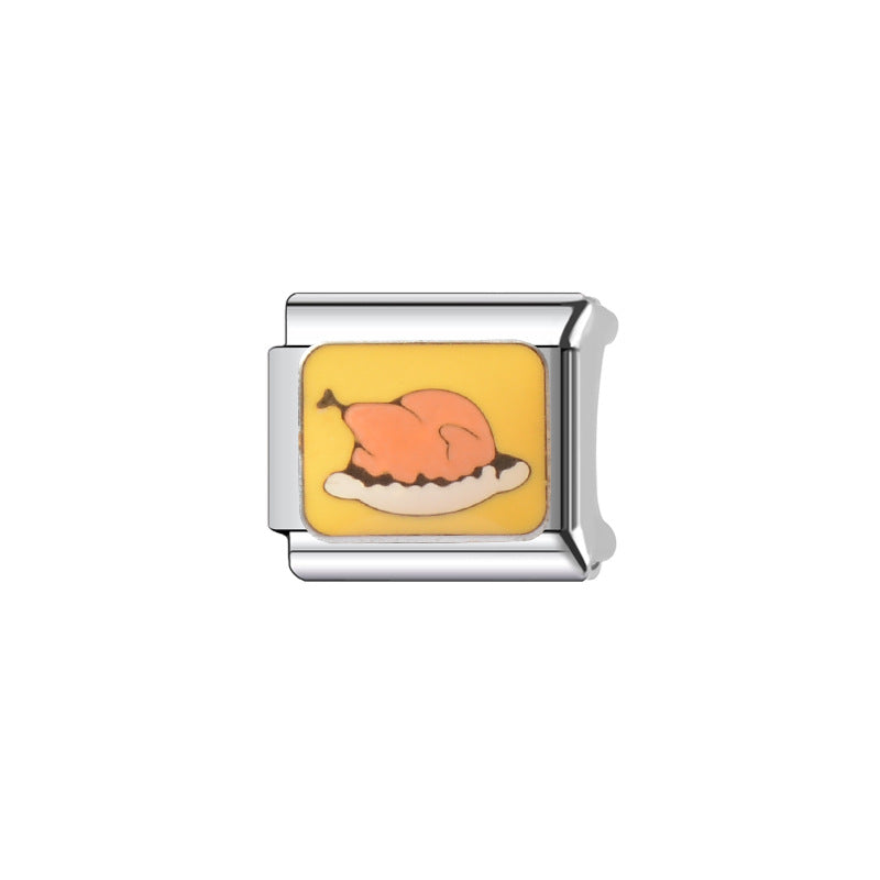 Wholesale Italian Charm Bracelet 9mm DIY Splicing Cute Creative Stainless Steel Composable Bracelet