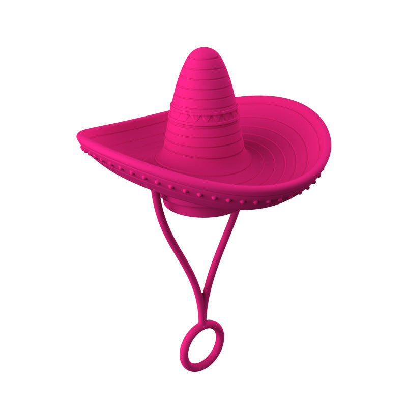 Wholesale Pointy Mexican Style Hat Silicone Straw Tube Cap 6-10mm Straw Decoration Straw Cover ACC-SCR-HuaYi002