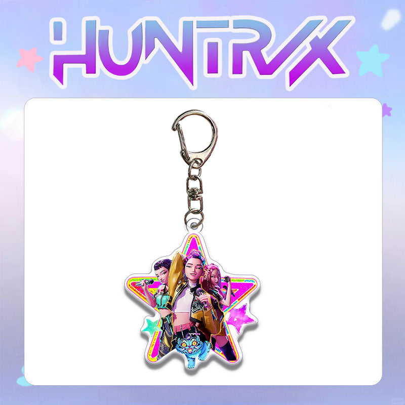 Wholesale kpop anime acrylic keychain