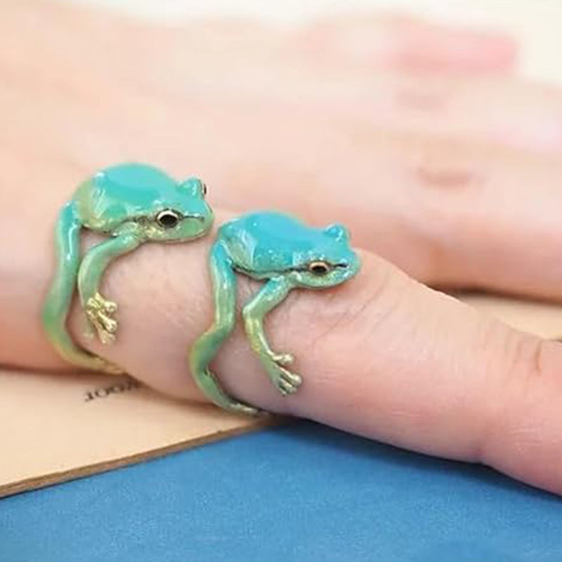 Wholesale Frog Opening Adjustable Creative Ring