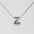 Wholesale  titanium steel smooth bubble letter necklace