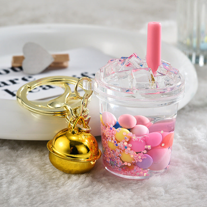 Wholesale  Iceberg Cup Quicksand Bottle Creative Key Chain
