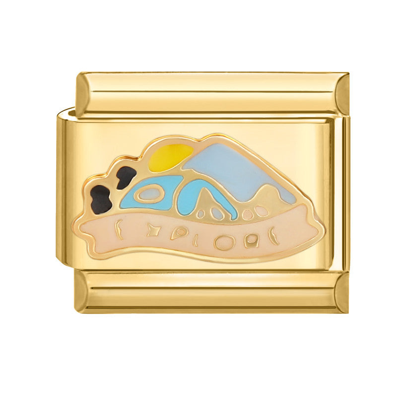 Wholesale Italian Charm Bracelet 9mm DIY Splicing Creative Pattern Stainless Steel Composable Bracelet