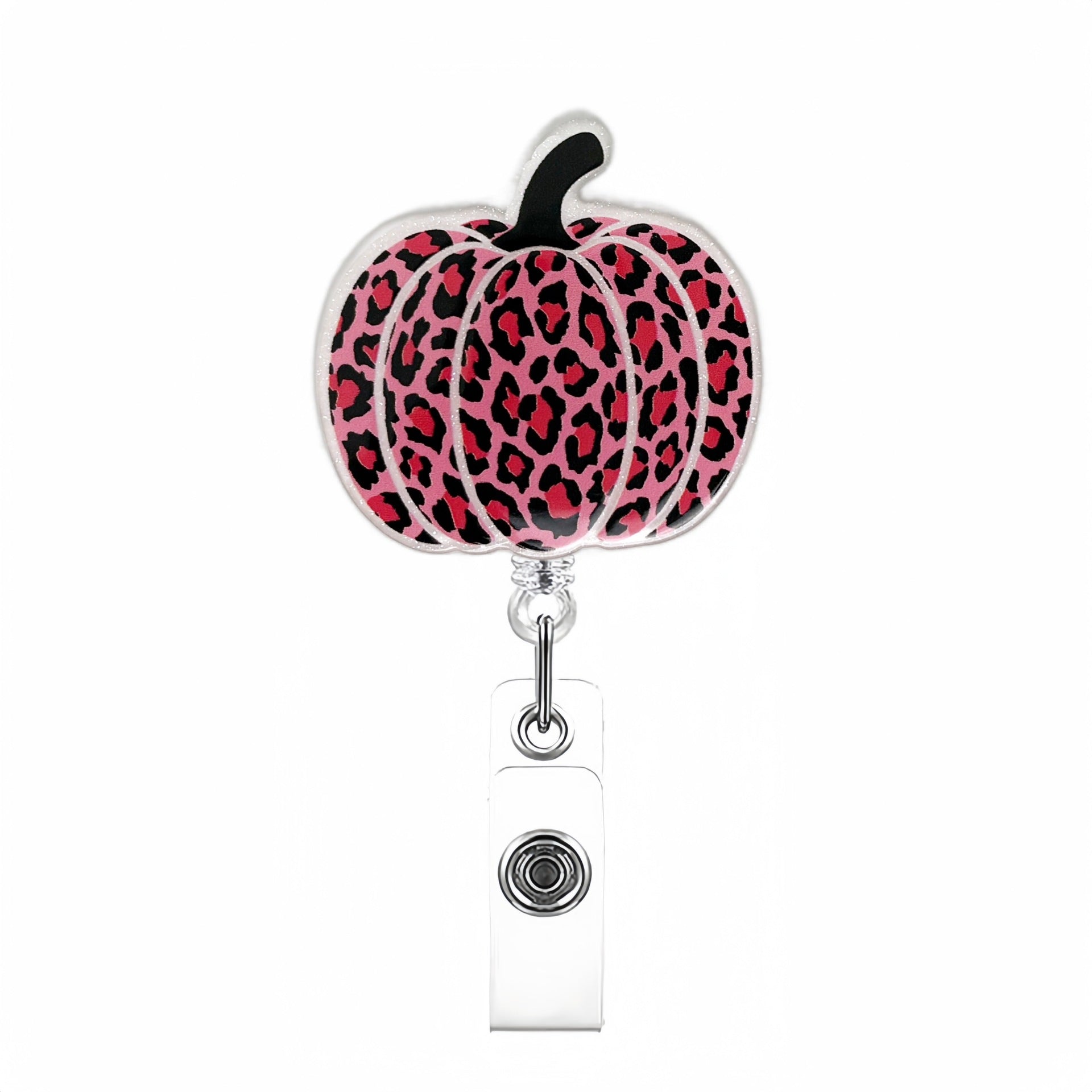 Wholesale Halloween Acrylic Retractable Clip Badge Keychain